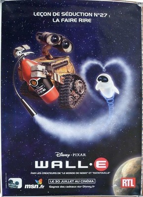 WALL E - DISNEY / PIXAR / ROBOT - ORIGINAL STYLE A LARGE ADVANCE MOVIE POSTER