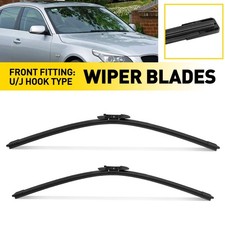24'' 23'' Front Windscreen Wiper Blades Set Fit Bmw 5 & 6 Series E60 E61 E63 E64