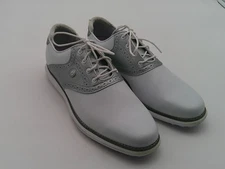 FootJoy Golf Shoes Mens Size 11M White Gray Spikeless Versatile Traction