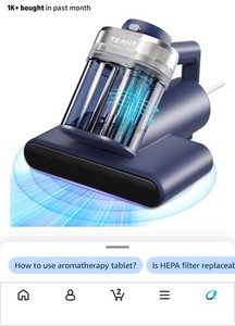 Teant Mattress Vacuum Bed Vacuum Cleaner with 253.7nm UV-C Light, Hyper Helix Mo