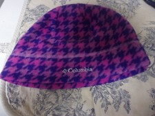Youth Size L/XL "Columbia" Brand Blue/Purple Patterned Winter Stocking/Skull Hat