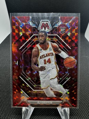 2022-23 Panini Mosaic #201 AJ Griffin Red Mosaic Prizm KF1G2