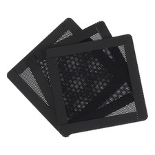 3PCS PC Dust Filter 90x90mm Magnetic Frame PVC Computer Cooler Mesh Black