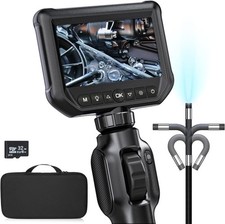 Two-Way Articulating Borescope camera with Light IP67 Waterproof LED Light
