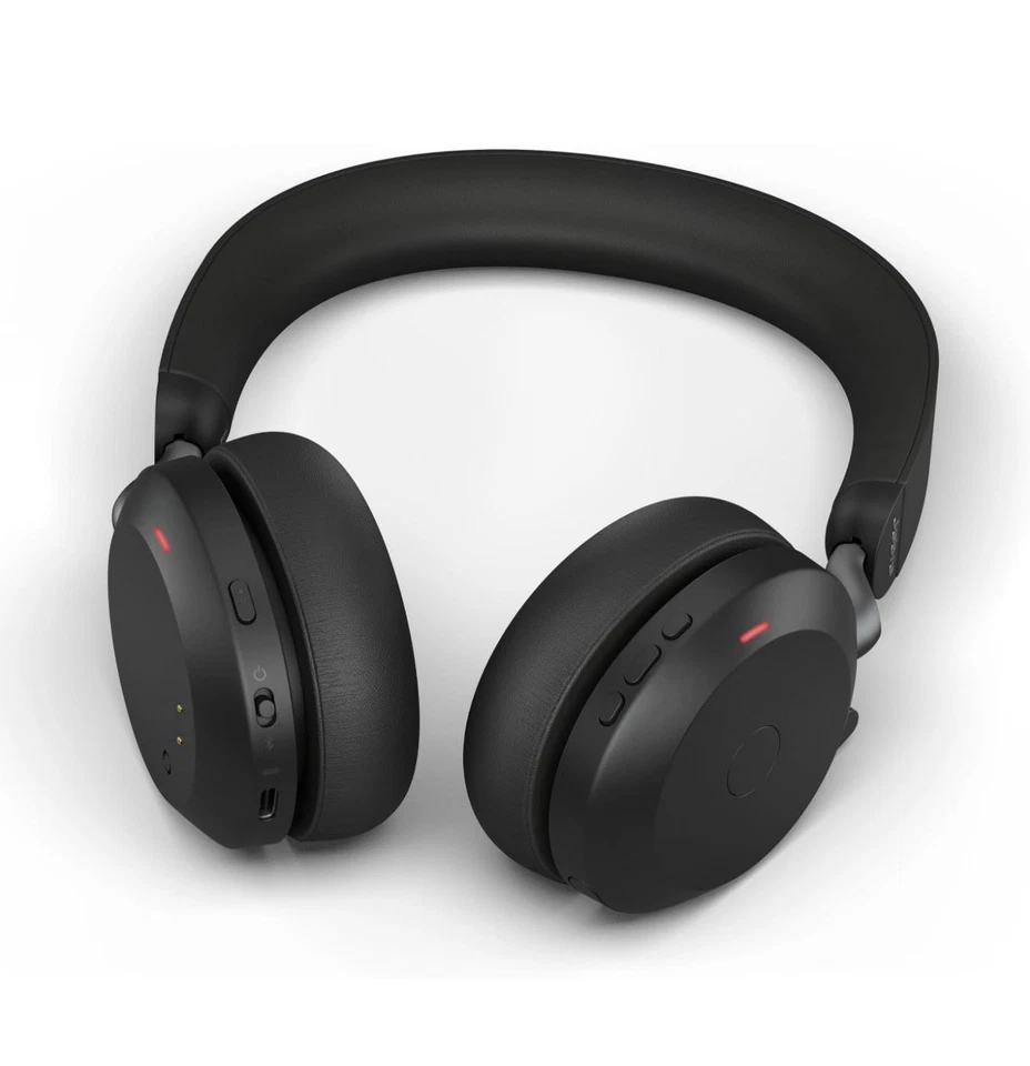 Jabra Evolve2 75 Wireless Headset Link380a UC Stereo ANC Black - New - Image 3 of 4