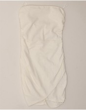 ZARA Womens Mini Strapless Dress UK 8 Small White CB02