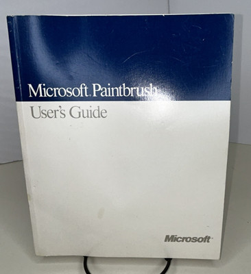 VTG Microsoft Paintbrush User's Guide BookVersion 4.0 1989