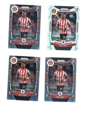Ivan Toney 2021-22 Panini Prizm EPL Rookie RC #150 Silver Prizm + 3 base (lot)