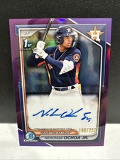 Nehomar Ochoa Jr. 2024 Bowman Chrome Prospect Auto CPA-NOC Purple /250 ⚾️ D1