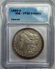 1895-O tough semi-key date Morgan U.S. silver dollar. ICG VF30, cleaned. #m2d901