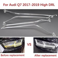 A  Pair Car Headlights DRL For Audi Q7 2017-2019 LED Ballast Light Guide Strip