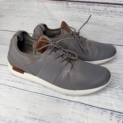 Vionic Men's Bond Caleb Gray Leather Sneakers Shoes Size 11.5