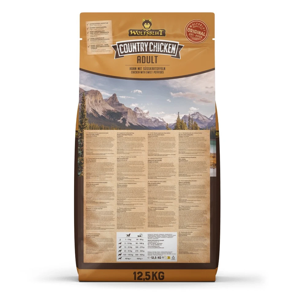 Wolfsblut Adult Country Chicken - Huhn und Süßkartoffeln Trockenfutter 12,5 kg - Bild 3 von 4