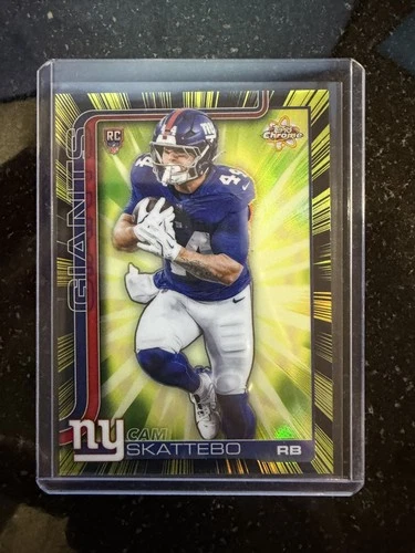 2025 Topps Chrome Cam Skattebo Base (RAW)