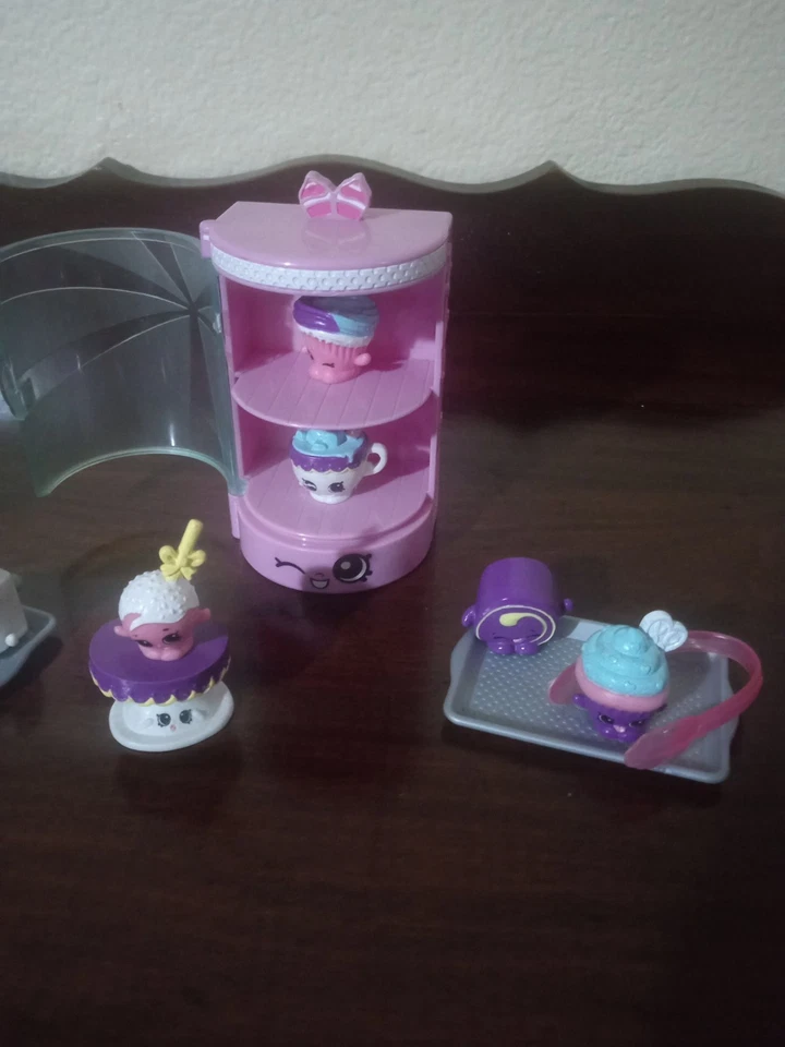 Lote Shopkins Fast Food+Food Fair Cup Cake Collection Ótimo Estado - Imagem 4 de 4
