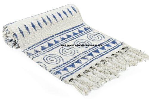 Indian Cotton Area Rugs Handmade Floor Beach Doormats Indoor Runners Boho Carpet - Picture 10 of 26