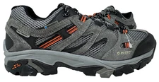 Hi-Tec Men's Apex Lite Waterproof Hiking Lace Up Shoes Gray/Orange Size:8 166B
