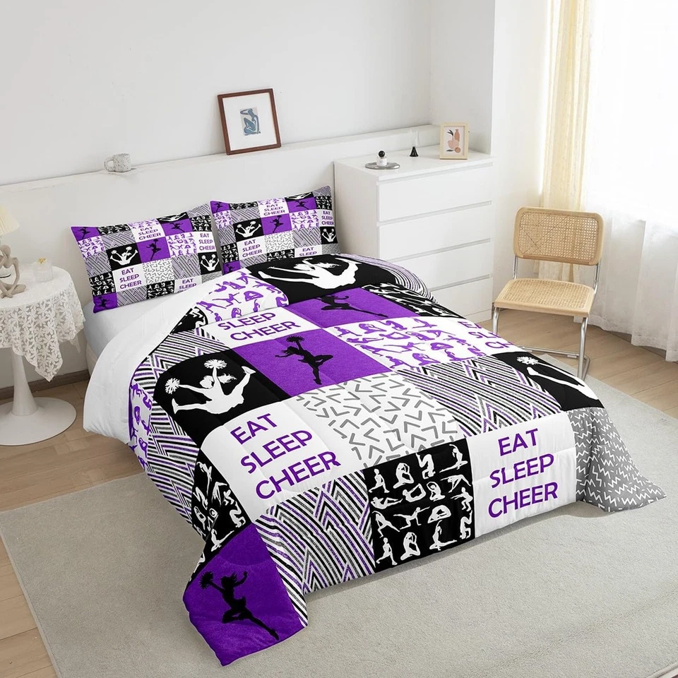 Juego de edredón Feelyou Cheer para niños niños niños niñas gimnasia edredón tamaño completo... Foto 4 de 4