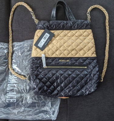 BRANDNEU!! MZ Wallace Audrey Backpack, Camel & Black, SIZE: OS