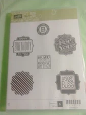 Stampin Up Stamp Set ~ Tag Talk~ 6 Stamps #134252