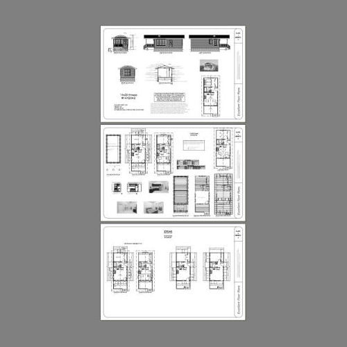 Petite maison 14x28 -- 391 pieds carrés -- Plan d'étage PDF -- Modèle 4A - Photo 4/5