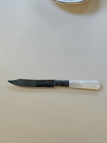 Landers Frary & Clark Sterling Silber Messer Perlmuttgriff