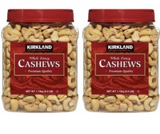 2 Packs - Kirkland Signature Whole Fancy Cashews 2.5 lb Each - FREE SHIPPING
