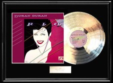 DURAN DURAN RIO WHITE GOLD PLATINUM RECORD ALBUM RARE LP NON RIAA AWARD