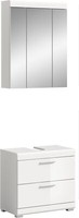 Xonox.Home 5 Tlg. BadmöBel-Set BadezimmermöBel Badkombi Scout Weiß 60X191X37Cm