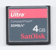 (DENTED) SanDisk Ultra 4GB 30MB/s CF Compact Flash Genuine Camera Memory Card
