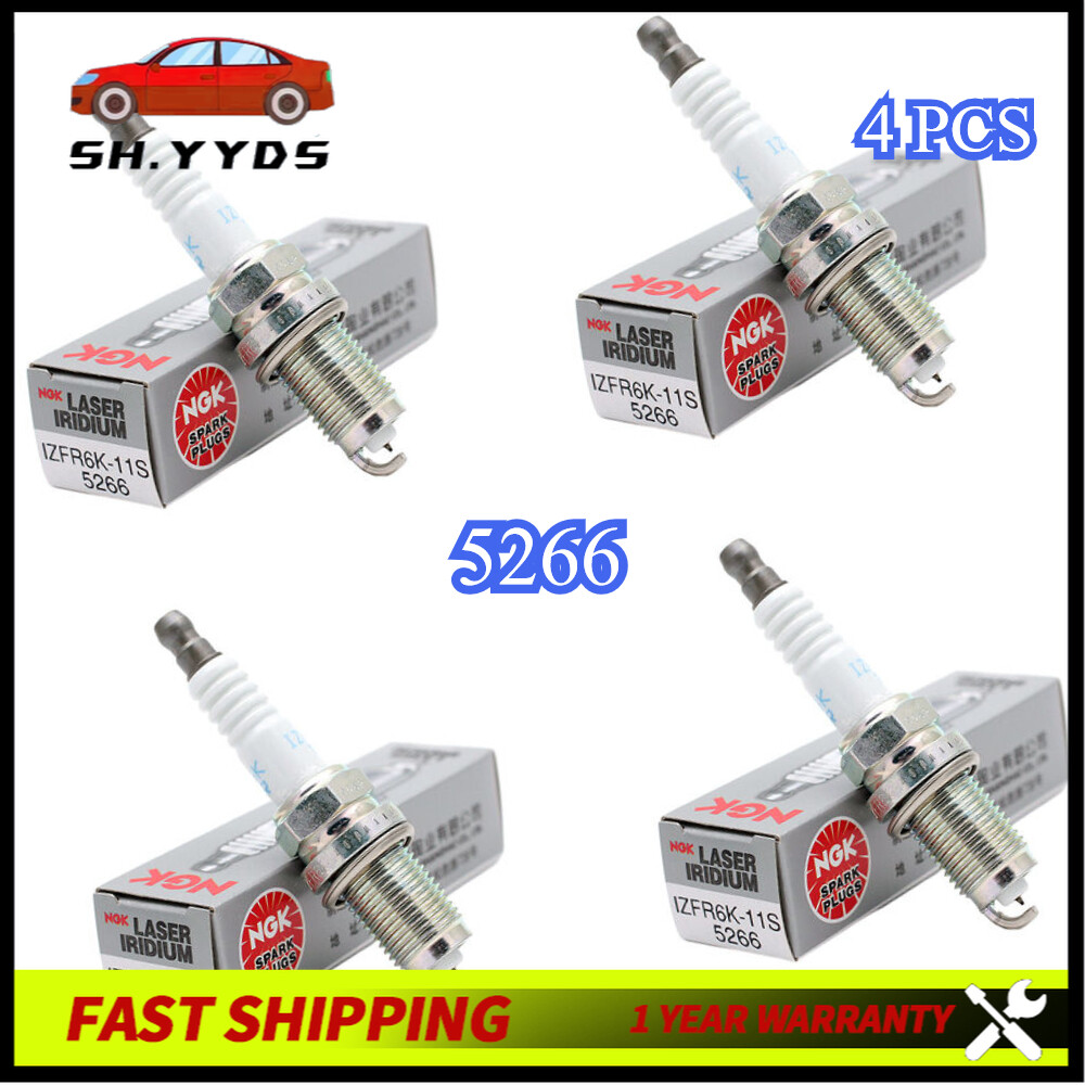 5266 4PCS for HONDA CIVIC USA for Ngk IZFR6K-11S 5266 Spark Plug 9807B-561BW