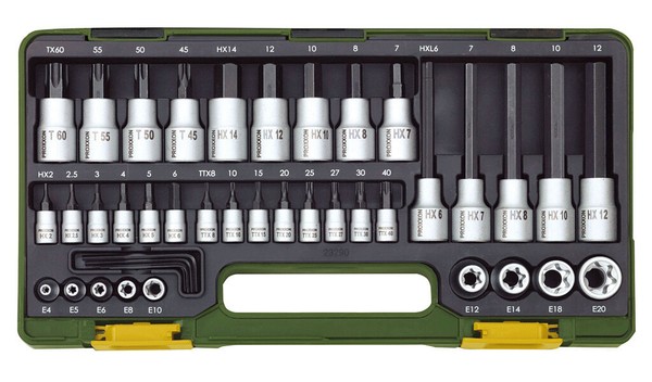 Proxxon Spezialsatz FüR TX- Und Innensechskantschrauben, 42-Teilig - 23290-image