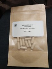 FULL SPECTRUM ASHWAGANDHA CAPSULES 920 MG PER 2 MOOD, ENERGY, 30 COUNT