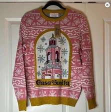 South Park Casa Bonita Cartman Christmas Pink Sweater S RARE *SHIPS FAST*