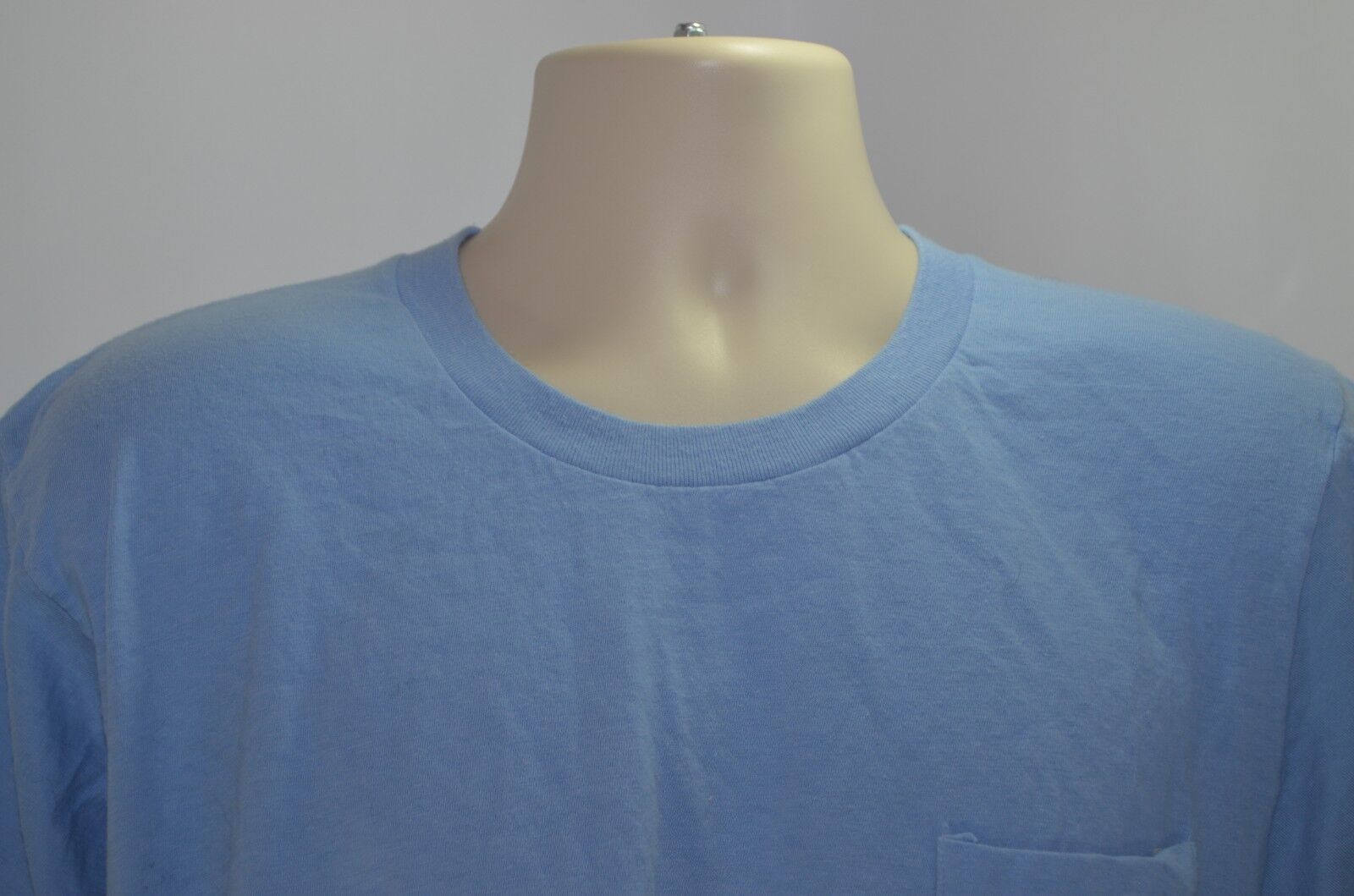 Vintage Jockey Blank Blue T Shirt100% Combed Cott… - image 2