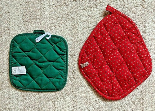 2er Set Weihnachten Topflappen - Neu - Weihnachtszeit Küche Kochen Santa Xmas - Bild 2 von 4