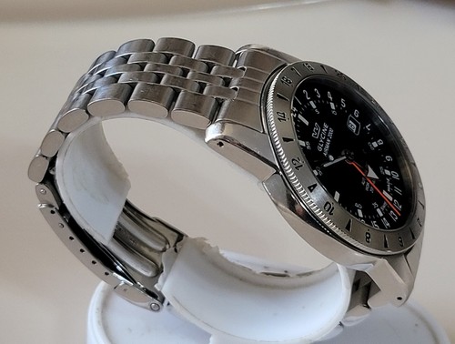 Glycine 3764 Airman 2000 Worldtimer GMT Black Dial Automatic Watch MENS 41MM - Picture 6 of 9