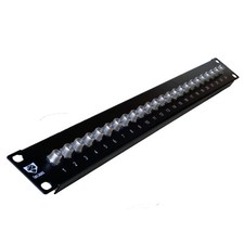 24 Port CATV F Coax Connector 19" Rackmount Patch Panel