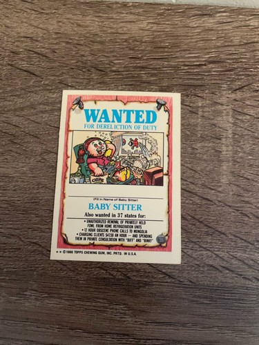 1986 Garbage Pail Kids Series 4 U-pick Very Good/Excellent Condition - Picture 52 of 156