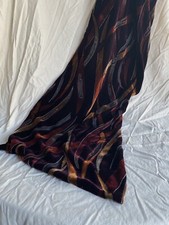 Women  s Multicolor Velvet/Silver Glitter Rectangular Scarf  63  x16  Sheer Back