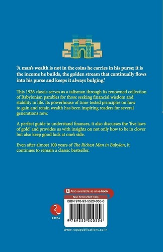 The Richest Man in Babylon by George S. Clason (New Paperback) 10 October 2021 - Picture 2 of 6