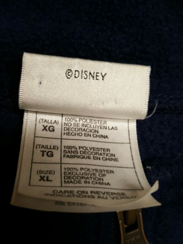 Vintage The Disney Store Mickey Mouse 1/4 Zip Fleecepullover Sweatshirt Herren Gr. XL - Bild 7 von 8