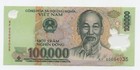 Vietnam Viet Nam 100000 Dong 20(05) Pick 122 UNC Uncirculated Banknote Serial KF