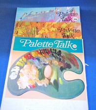 Three 3 Palette Talk Magazines, 1971- Number 15, 1972 Numbers 18, 20