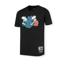 Mitchell & Ness Charlotte Hornets Team Basic 1 Hardwood Classics Black Tee Shirt