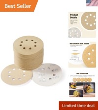 100PCS 5-Inch 320 Grit Sanding Discs with Hook and Loop for Precision Finishing 0.22 per gallon