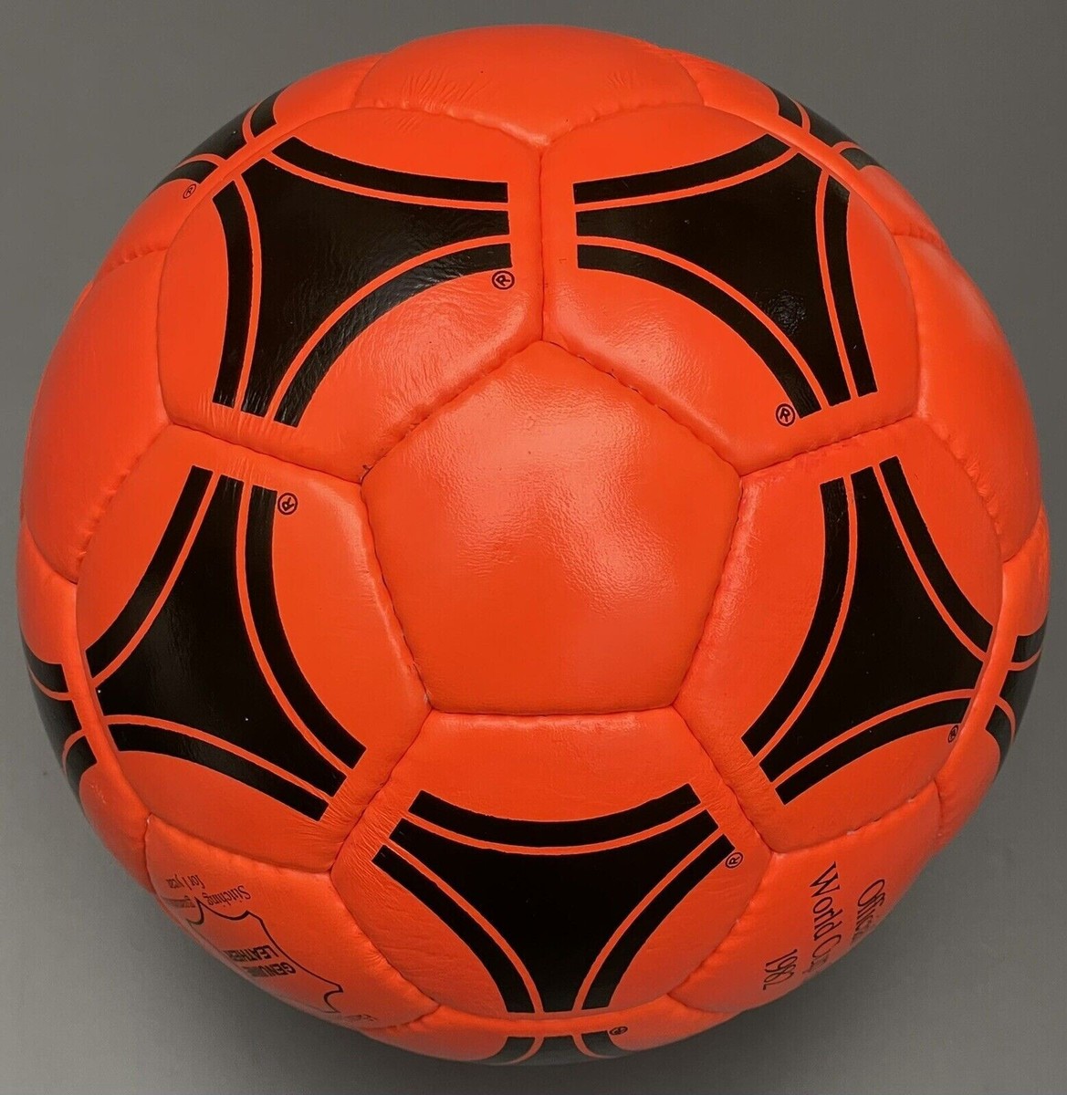 Orange Leather Tango Espana FIFA World Cup 1982 HANDSTICH Match