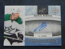 2014-15 14/15 UD Ice Premieres Autograph IPA-PN Patrik Nemeth Dallas Stars