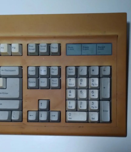 Vintage Packard Bell BTC klawiatura biała przełączniki BEZ PRZEWODU - Zdjęcie 4 z 11