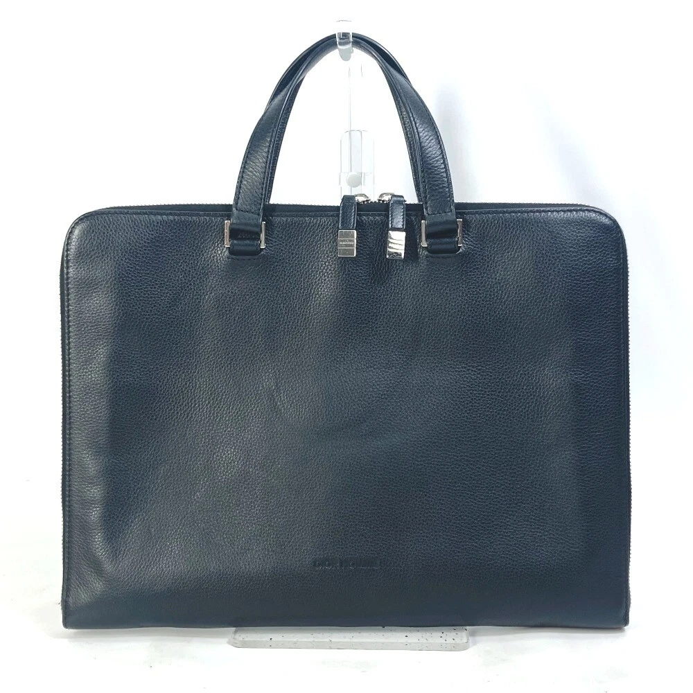 Sac à main DIOR HOMME sac fourre tout logo sac d'affaires cuir noir